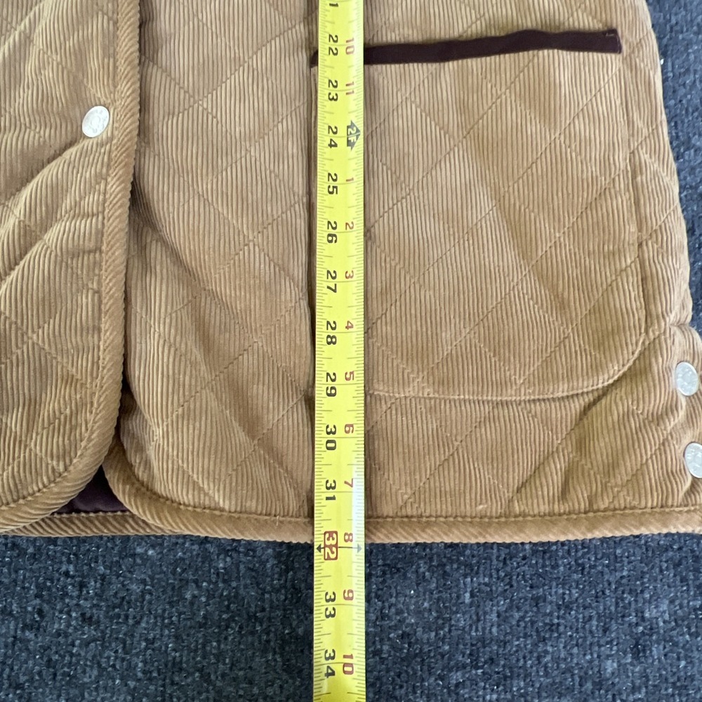 NWT Denim & Co Womens Reversible Corduroy Quilted Barn Jacket Coat Snaps Sz XL - Picture 14 of 16